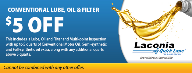 Conventional Lube, Oil & Filter